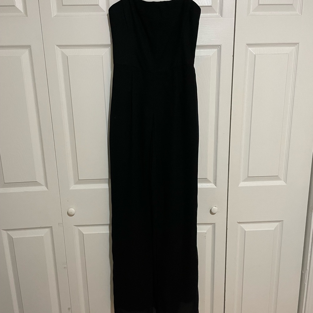 Black Strapless Jumpsuit